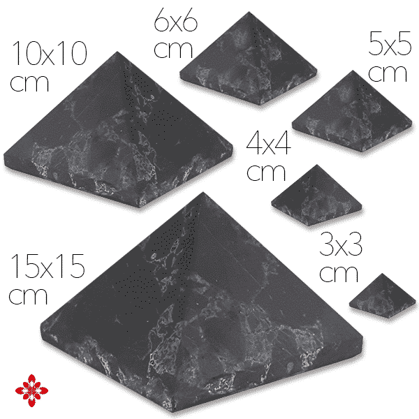 Shungite piramide niet gepolijst