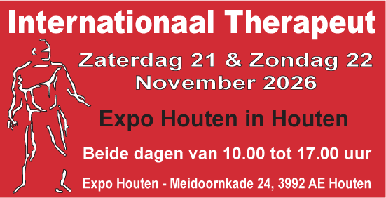 International Therapeut beurs, 21 en 22 november 2026 in Expo Houten